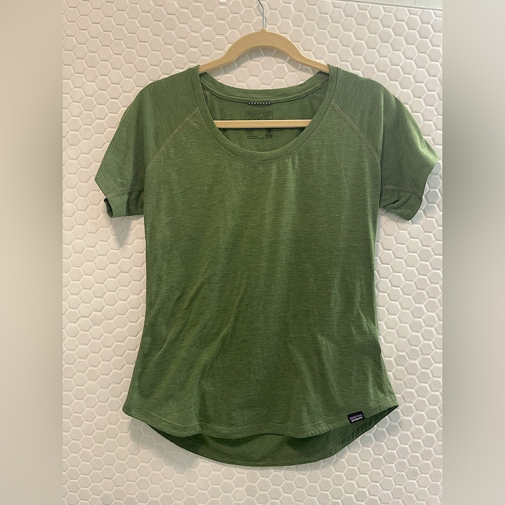 Patagonia Capilene Cool Trail Tee, Sage Green, Medium